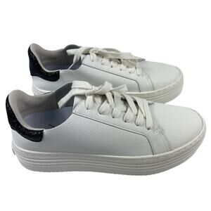 Joy Performance Leather Glitter White Sneaker Women’s Size 8